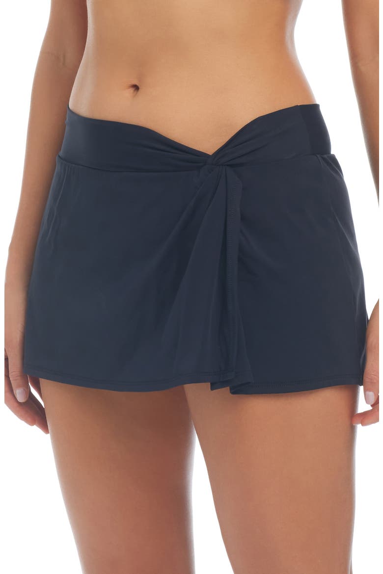 Skirted Hipster Bikini Bottoms, Main, color, BLACK
