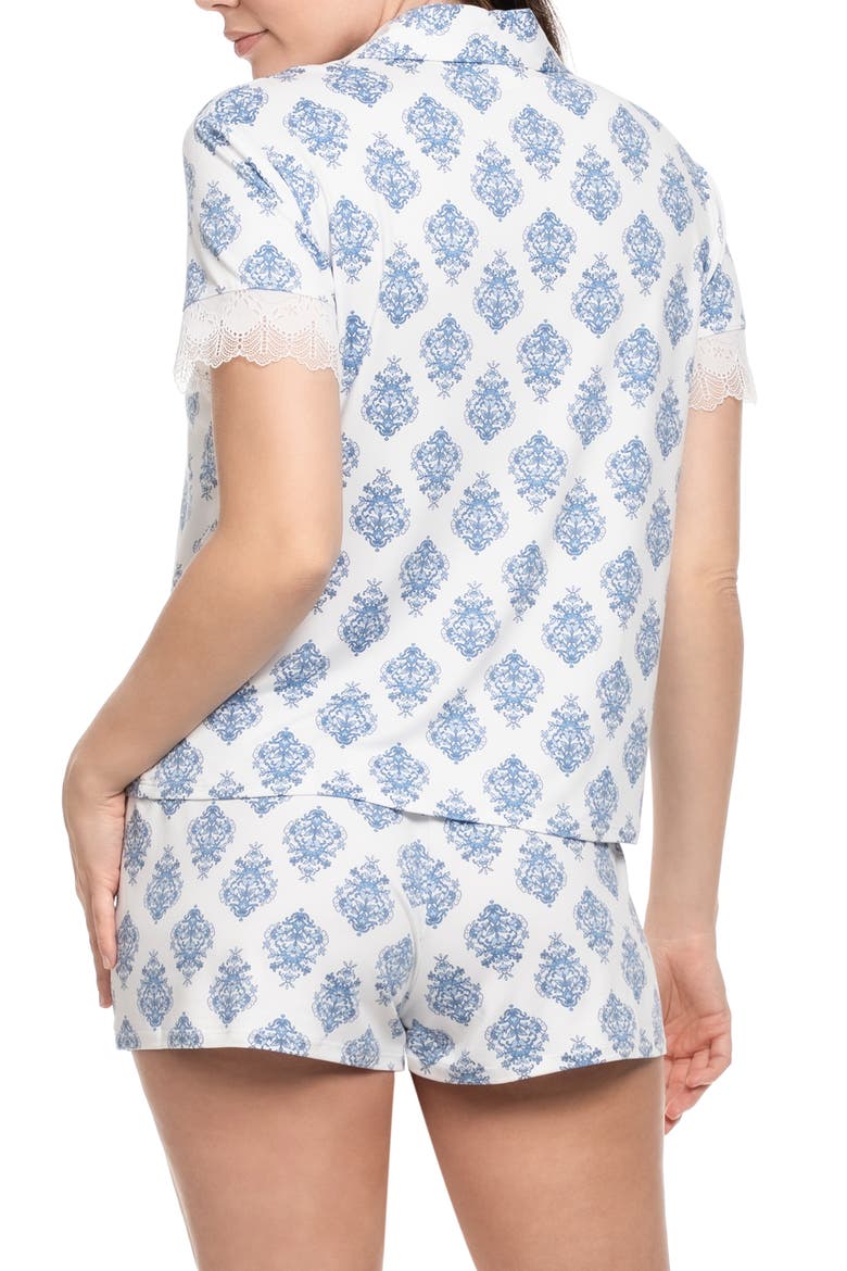 Sevilla Brushed Knit Short Pajamas, Alternate, color, IVORY