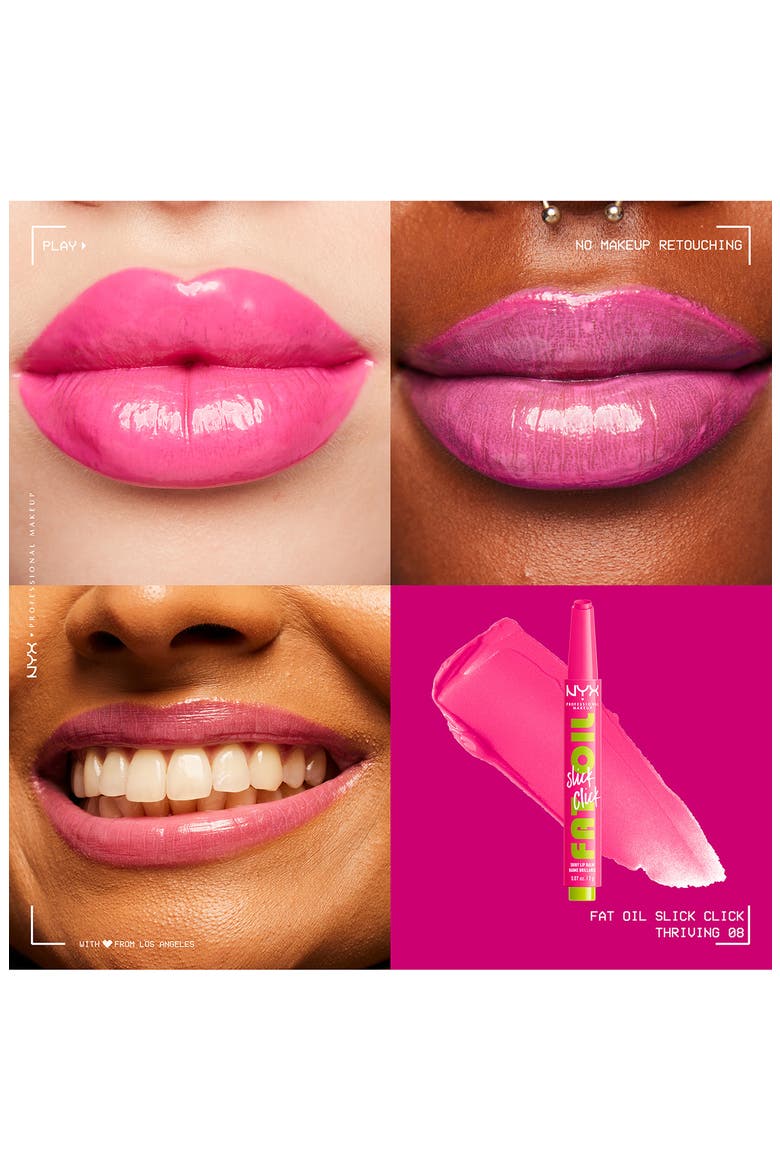 Fat Oil Slick Click Shiny Lip Balm, Alternate, color, THRIVING