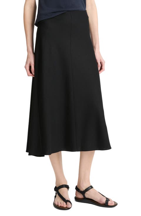 Bias Cut Full Skirt