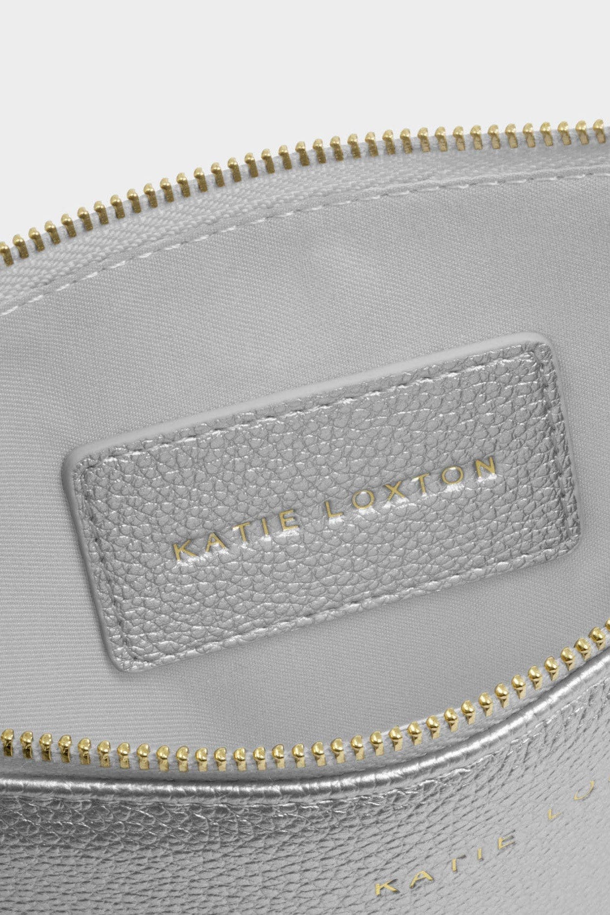 Katie Loxton Hallie Wristlet Pouch, Alternate, color, Silver