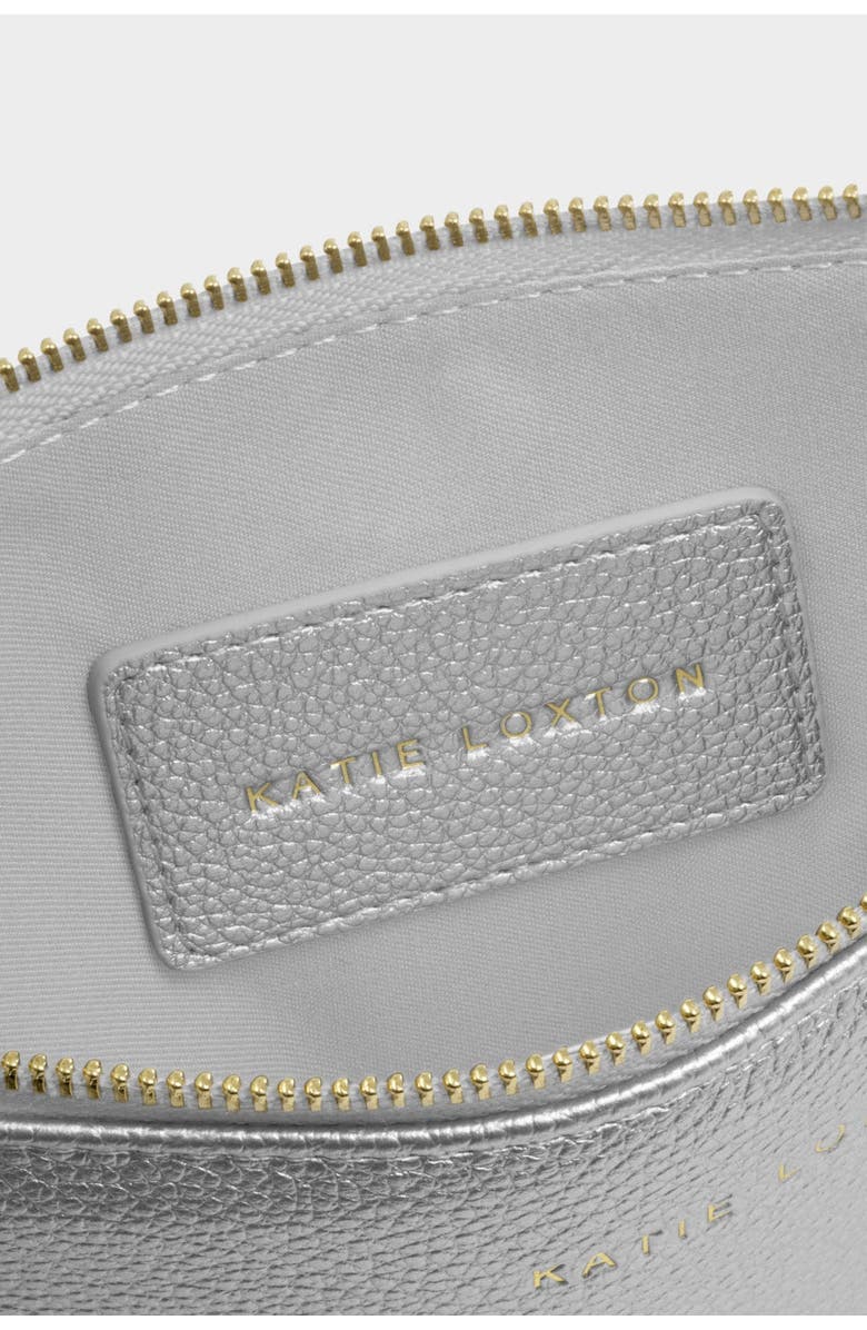 Katie Loxton Hallie Wristlet Pouch, Alternate, color, Silver