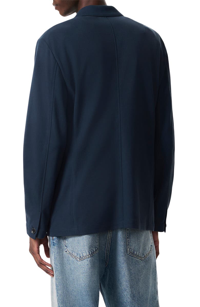 rag & bone Achilles Navy Cotton Blend Knit Sport Coat, Alternate, color, Ink Blue