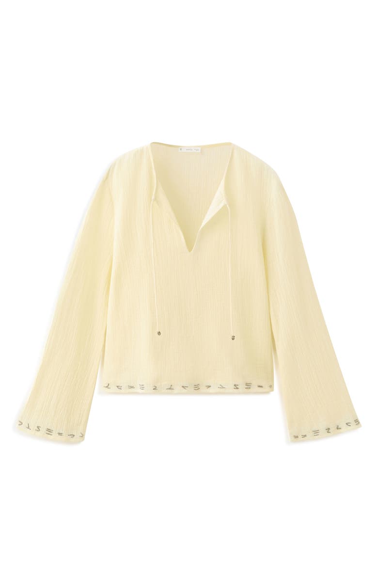 MANGO TEEN <p>Beaded Cotton Top</p>, Alternate, color,