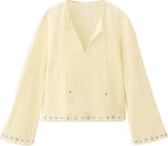 MANGO TEEN Beaded Cotton Top