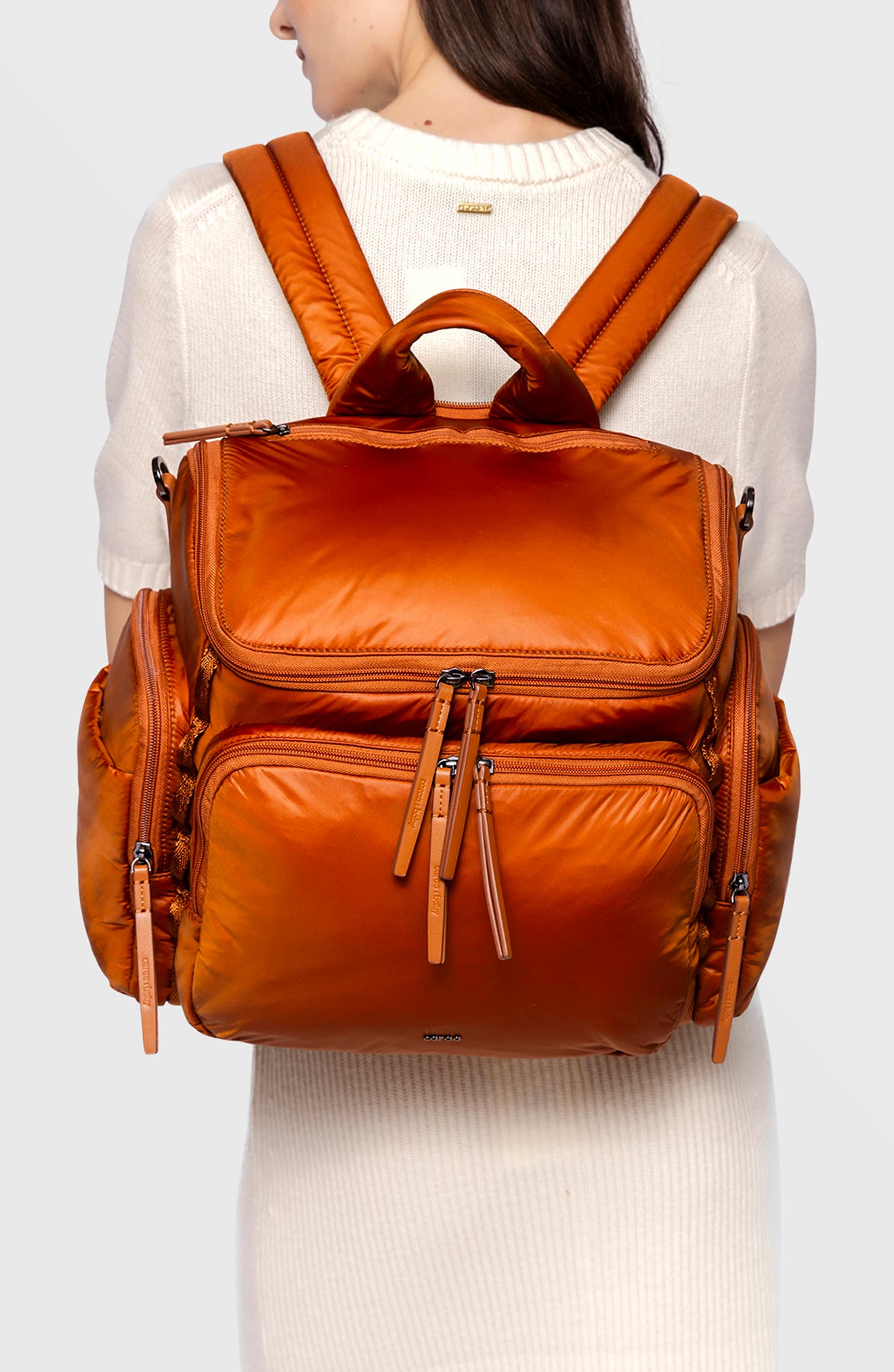 Caraa Large Baby Bag Diaper Bag, Alternate, color, Clay