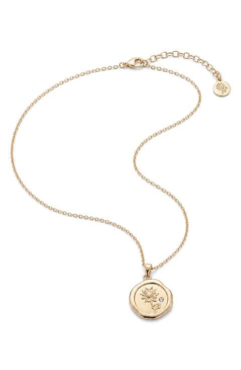 Peony Good Fortune Pendant Necklace