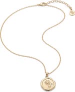 Laura Ashley Peony Good Fortune Pendant Necklace