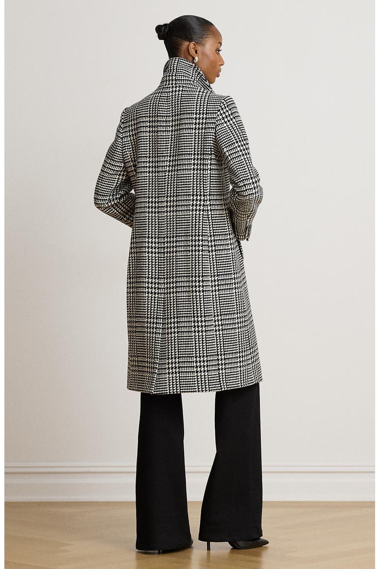Glen Check Wool Blend Coat, Alternate, color, ENLARGED GLEN CHECK