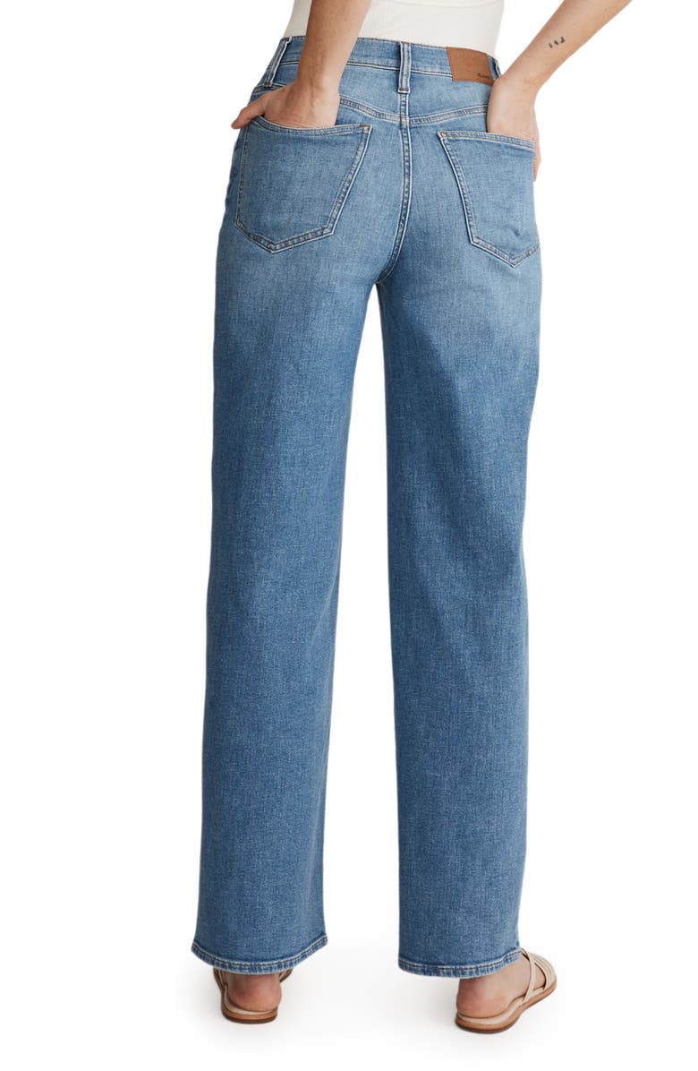 Madewell Summer Perfect High Waist Wide Leg Jeans, Alternate, color,