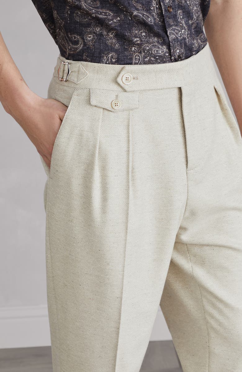 Brunello Cucinelli Trousers with pleats and buckles, Alternate, color, 