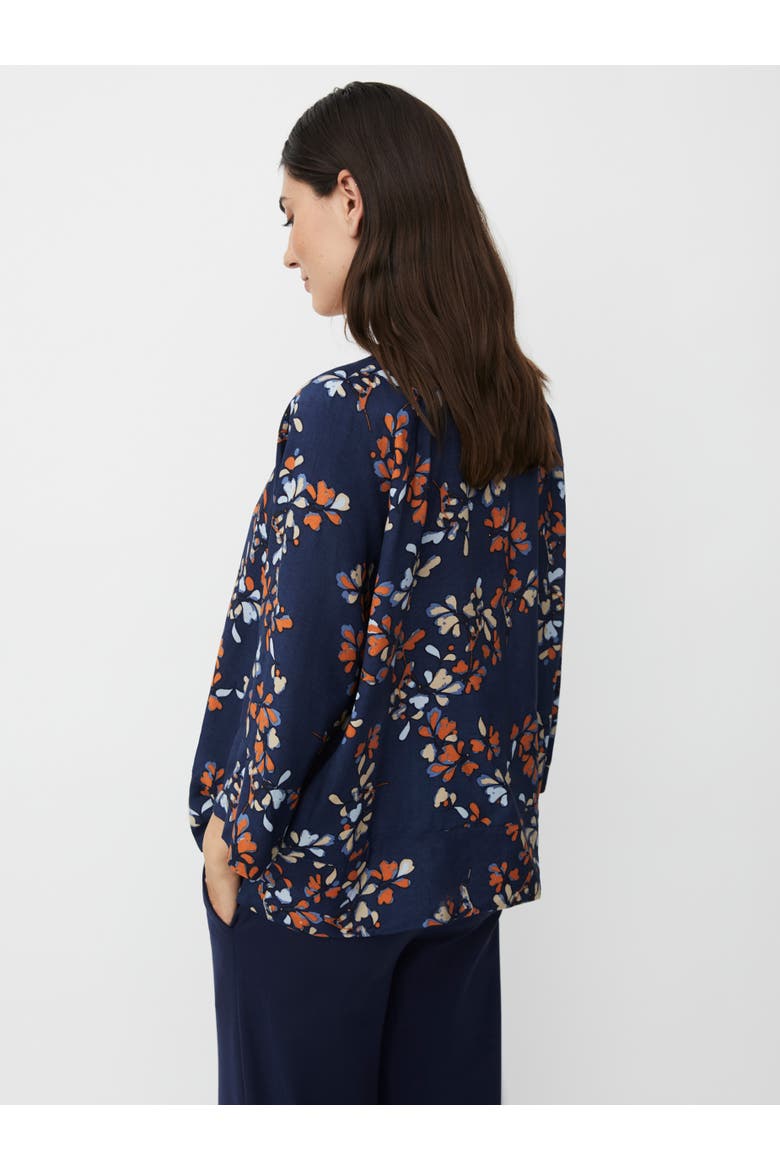 MaBenika 3/4 Sleeve V-Neck Blouse, Alternate, color, Autumnal