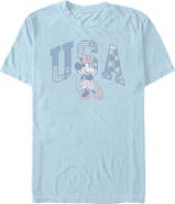 Minnie Mouse Men's American Sweetheart Pose Short Sleeve Graphic T-Shirt