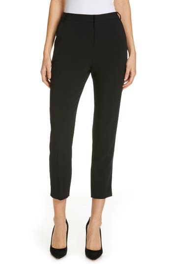 L'agence Ludivine Crease Front Crop Trousers In Black