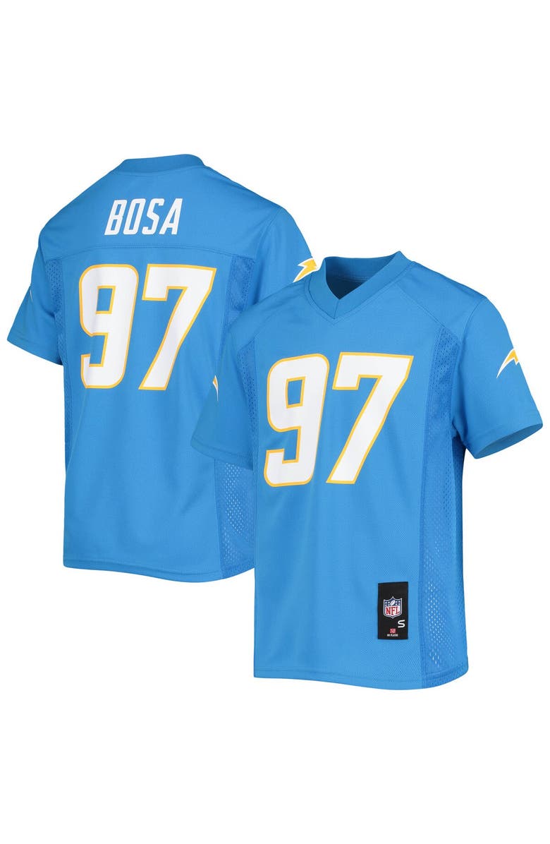 Outerstuff Youth Joey Bosa Powder Blue Los Angeles Chargers Replica Player Jersey, Alternate, color, 