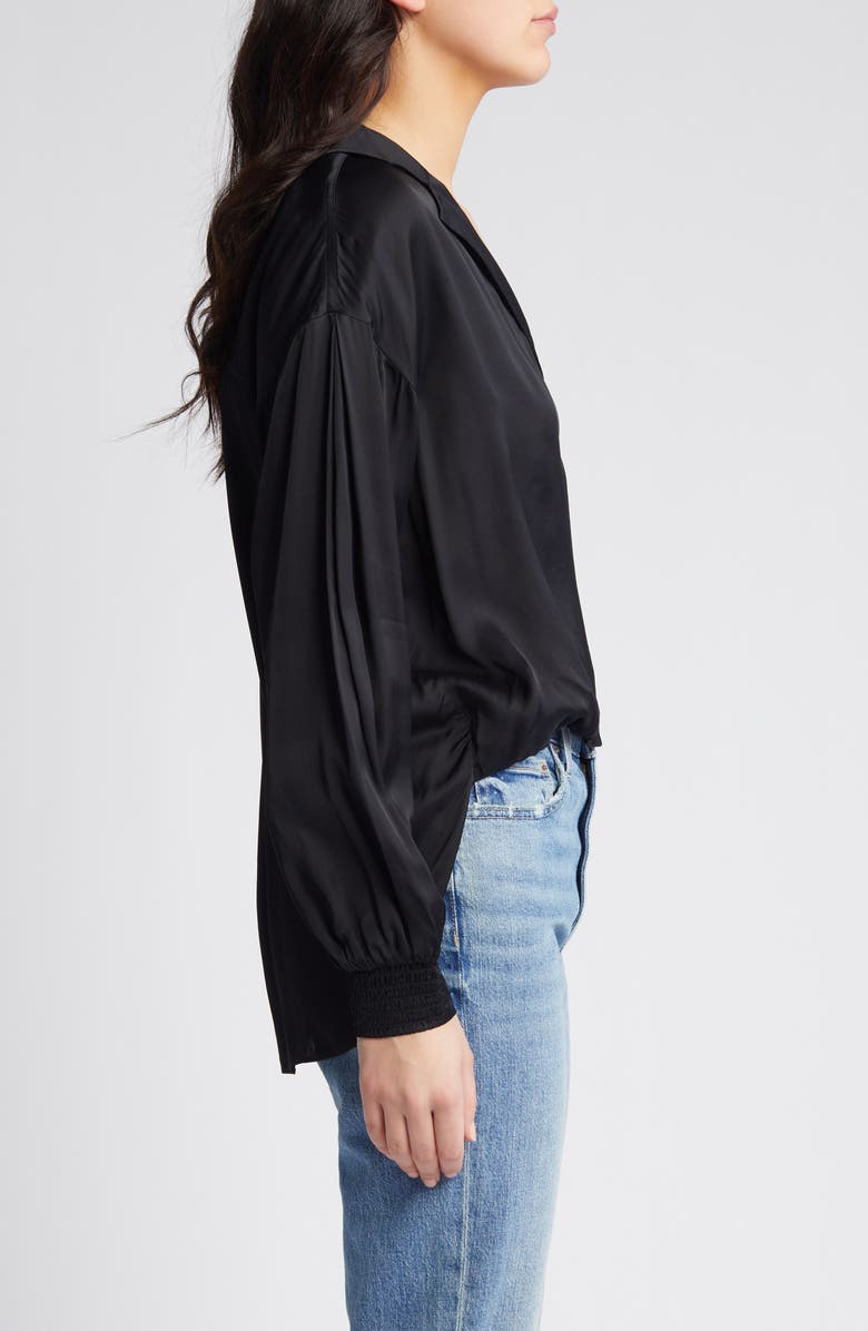 AllSaints Penny Balloon Sleeve High-Low Top, Alternate, color, 