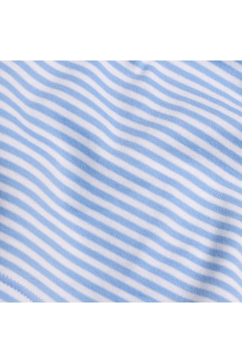 Kids' Striped Long Sleeve Polo, Alternate, color, Light Blue Stripe