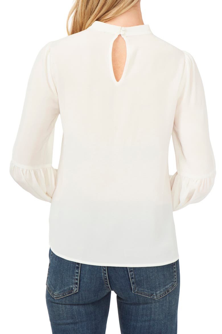 Tie Neck Blouse, Alternate, color, SOFT ECRU
