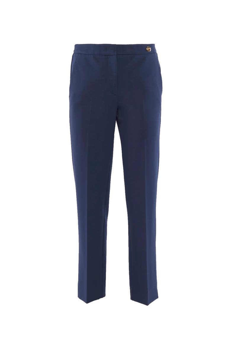 CHARLOTTE Stretch Jersey Cropped Boy Pants, Main, color, Navy