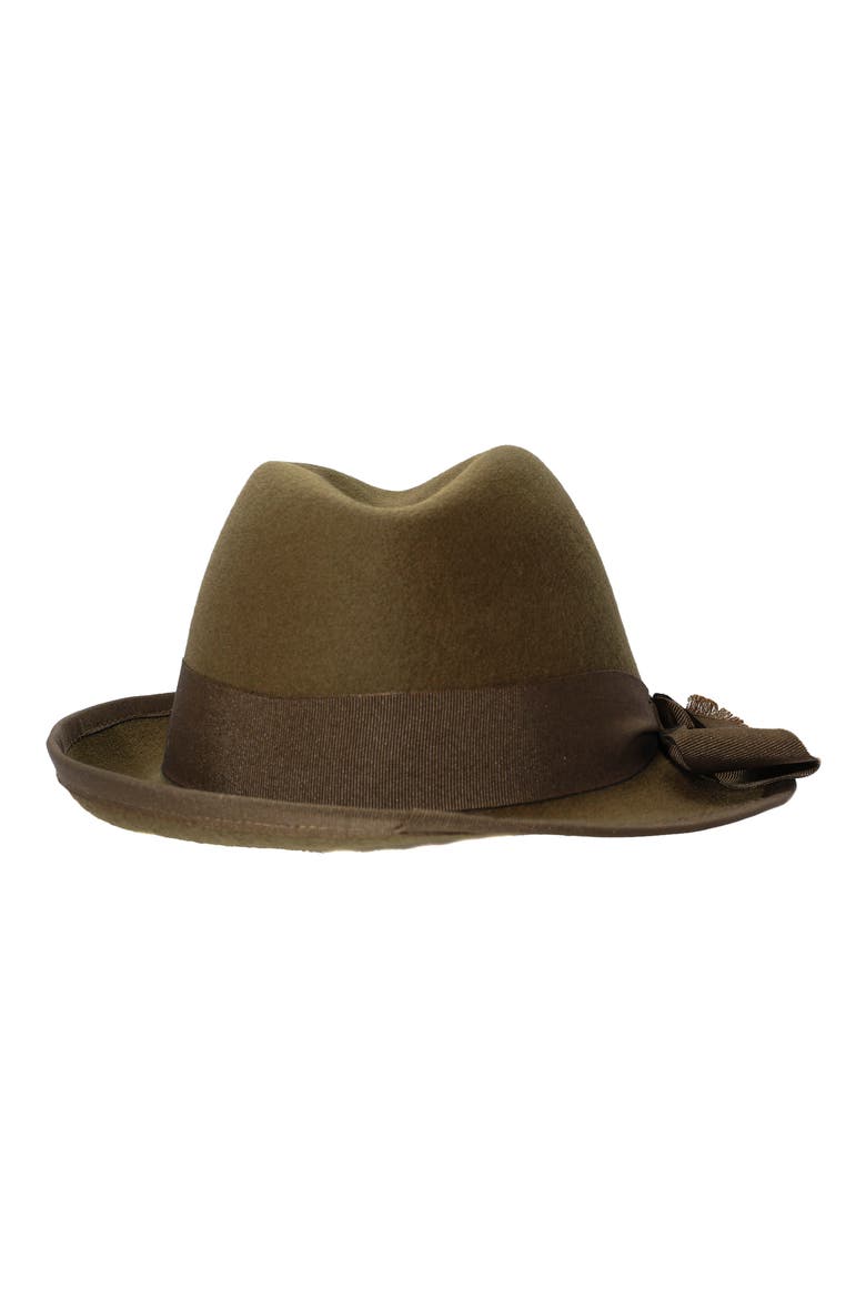Wool Fedora, Alternate, color, LODEN