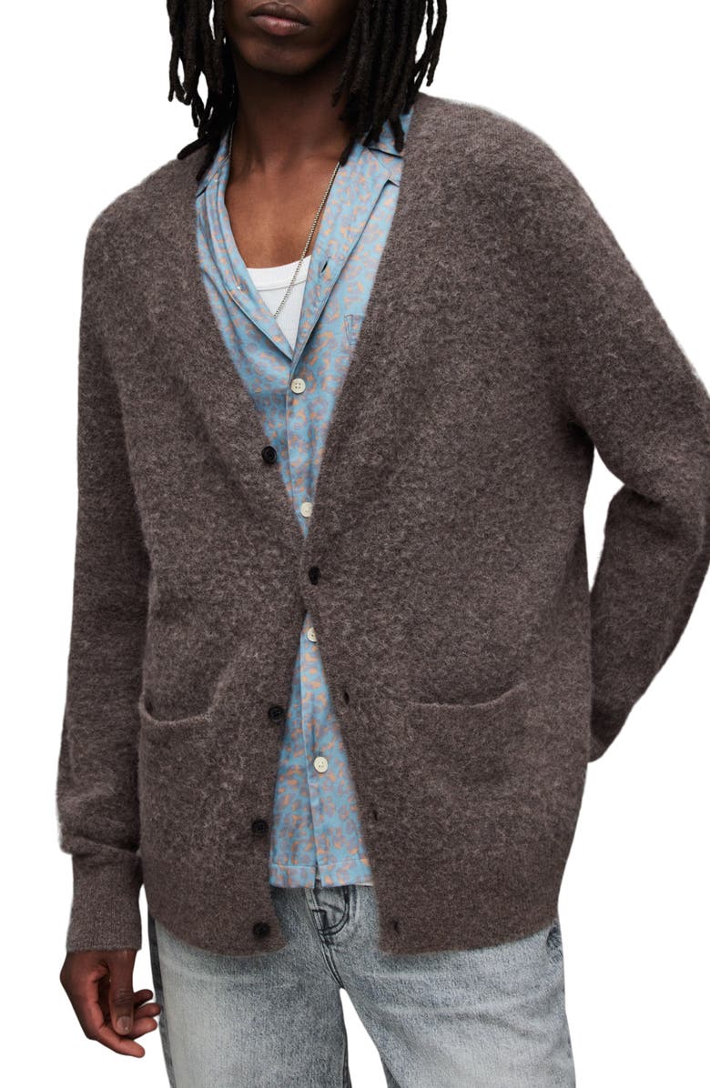 AllSaints Renn Cardigan, Main, color, 