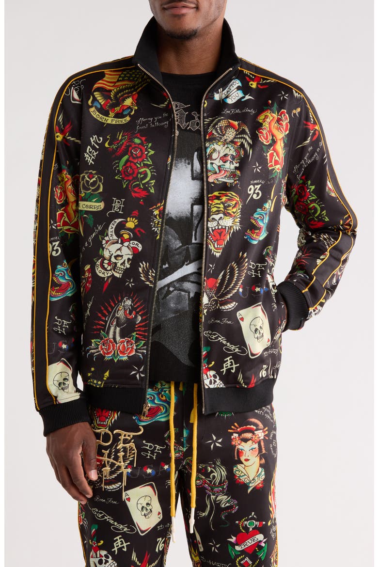 Flashboard Track Jacket, Main, color, BLACK