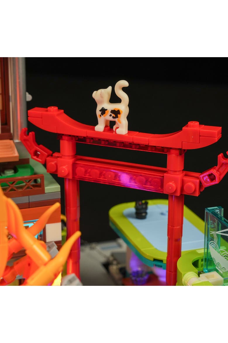 Cyberpunk Japanese Izakaya LED Building Set Model CP1987IZ, Alternate, color, Multicolor