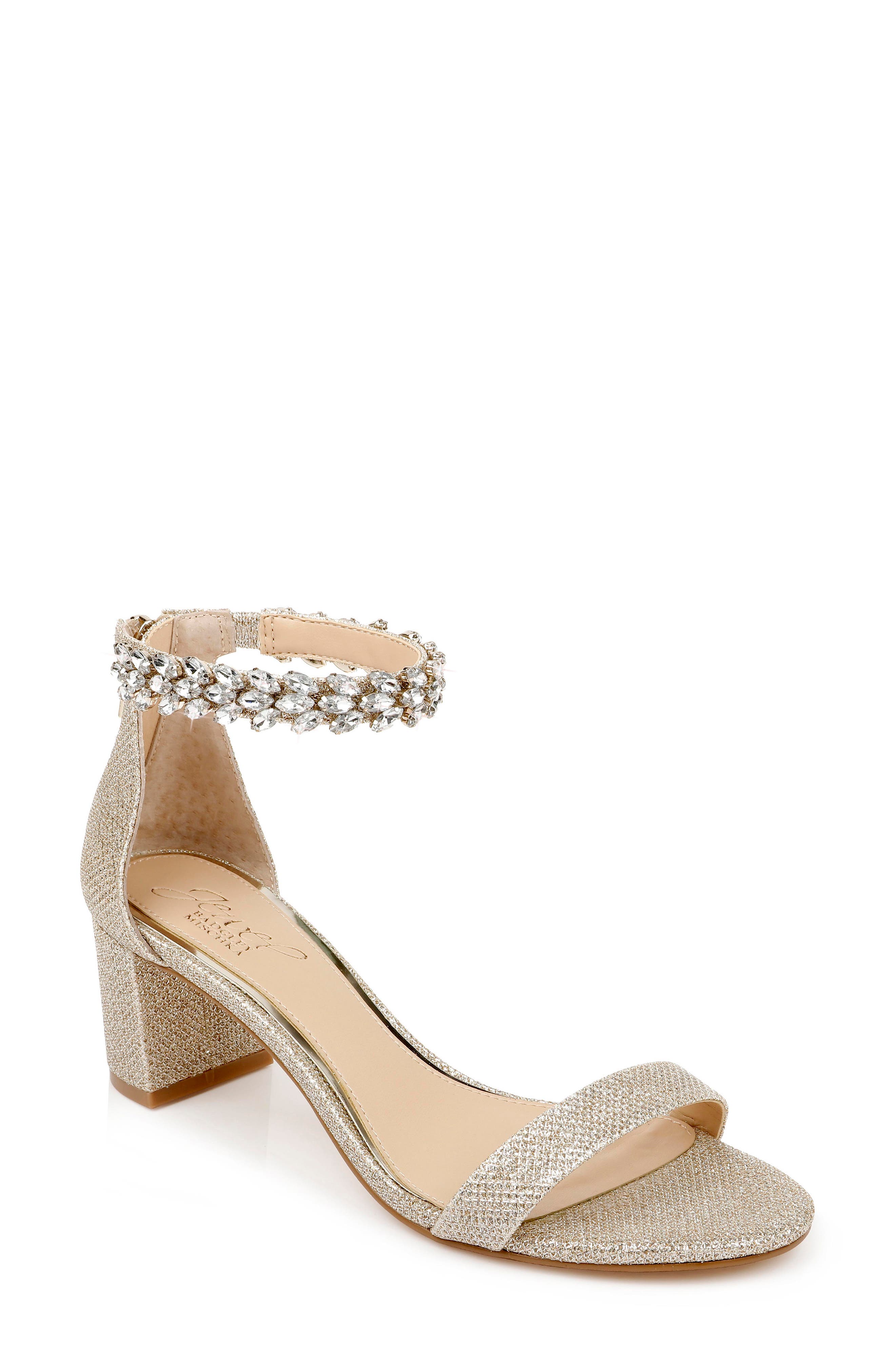 Jewel Badgley Mischka Bradley Ankle Strap Sandal