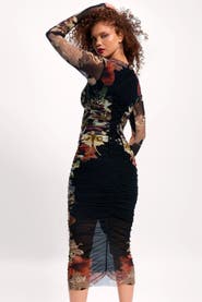 TA3 Mega Sculpting Long Sleeve Midi Dress