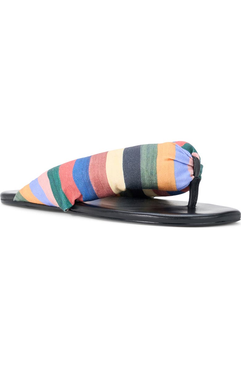 STAUD Juno Thong Sandal, Main, color, Artist Stripe