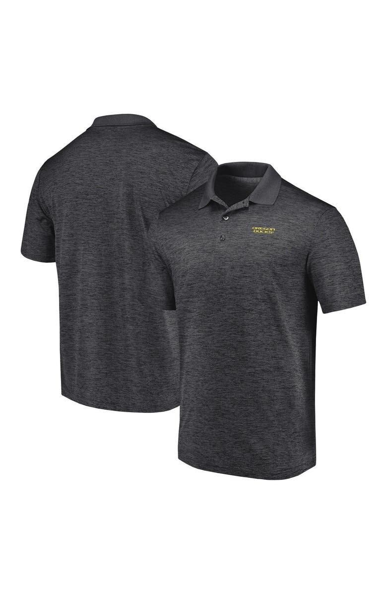 FANATICS Men's Fanatics Branded Heather Charcoal Oregon Ducks Primary Logo Polo, Main, color, Heather Charcoal