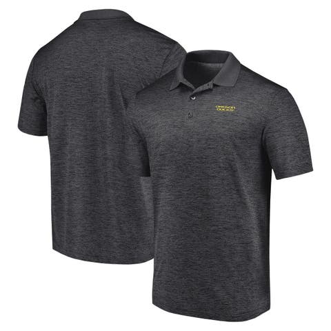 Men's Fanatics Branded Heather Charcoal Oregon Ducks Primary Logo Polo