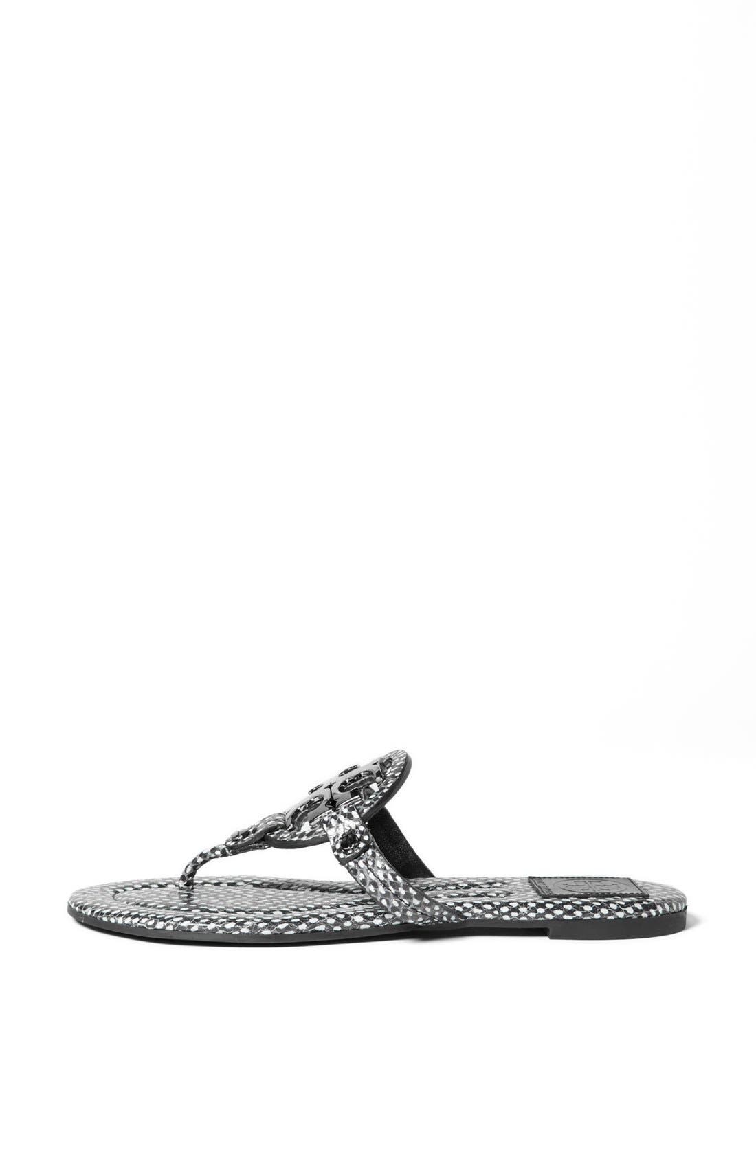 Tory Burch 'Miller 2' Leather Sandal, Alternate, color, 