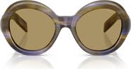 Prada 53mm Gradient Round Sunglasses