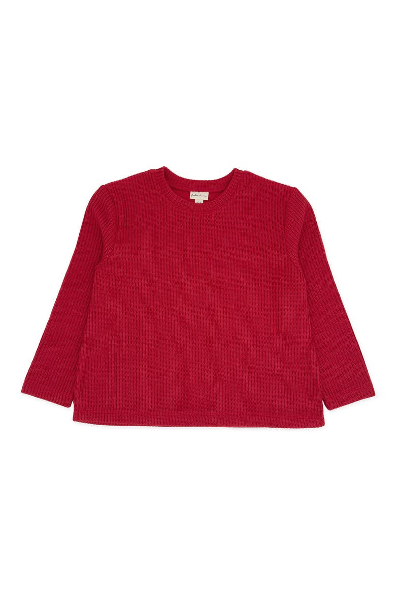 Woodland Sweater & Pants Set, Alternate, color, RED VELVET