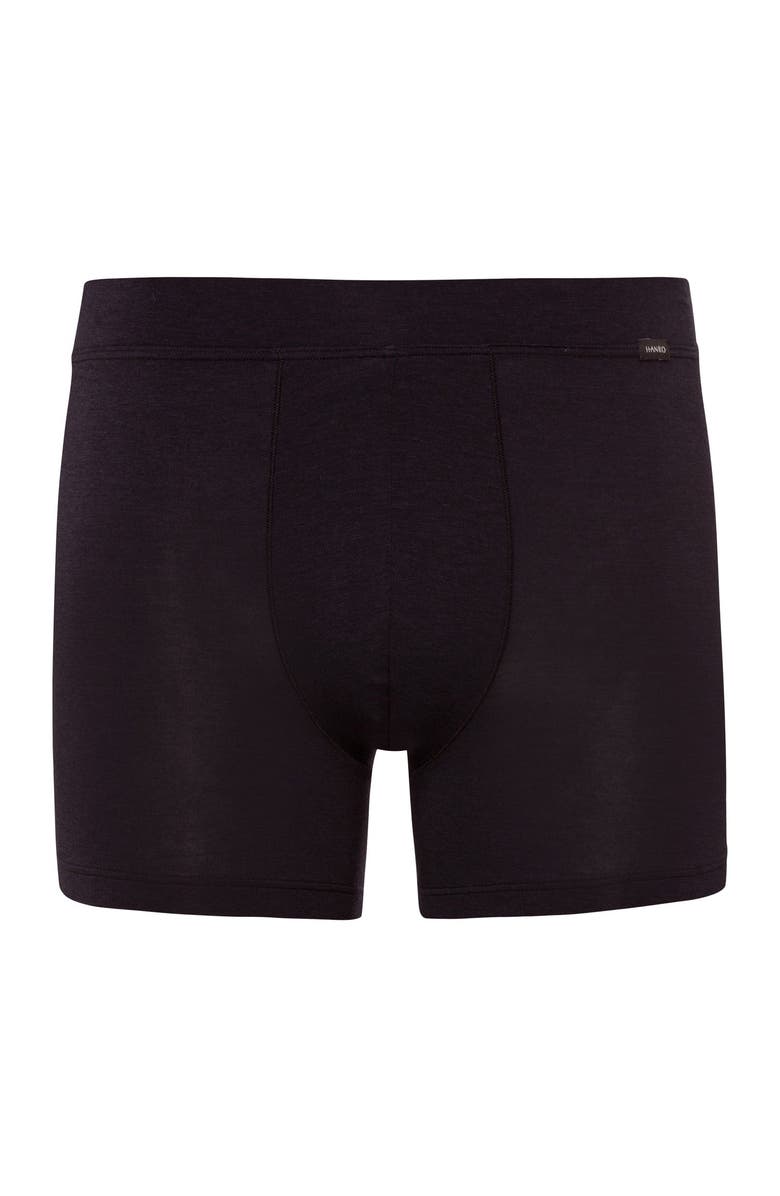 Hanro Natural Function TENCEL<sup>™</sup> and Cotton Boxer Brief, Main, color, Deep Black