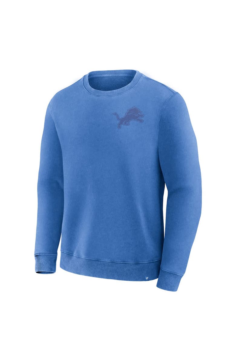 FANATICS Men's Fanatics Blue Detroit Lions Deep Route Pullover Sweatshirt, Alternate, color, Blue