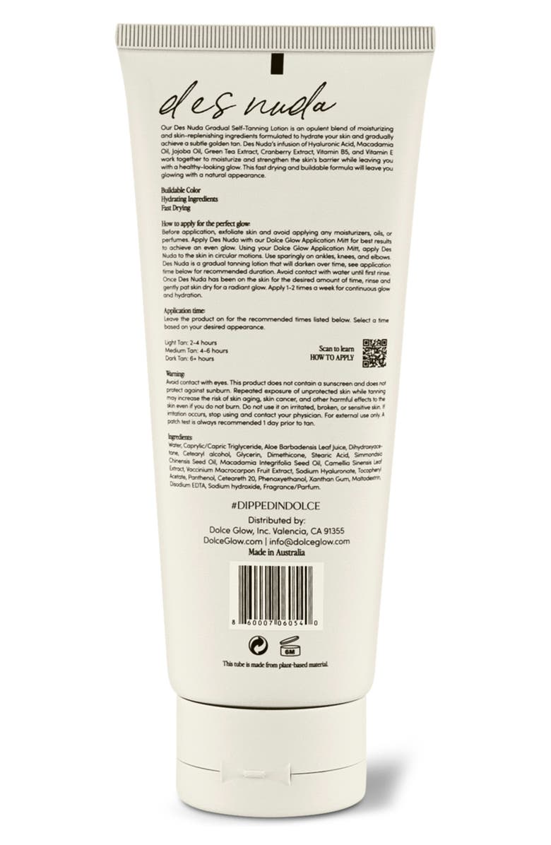 Dolce Glow by Isabel Alysa Des Nuda Gradual Tanning Lotion, Alternate, color,