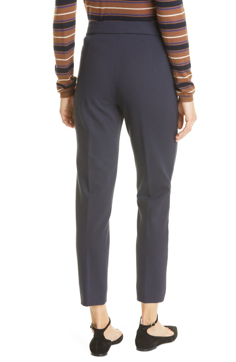 Max Mara Pegno Stretch Jersey Ankle Pants, Alternate, color, Ultramarine