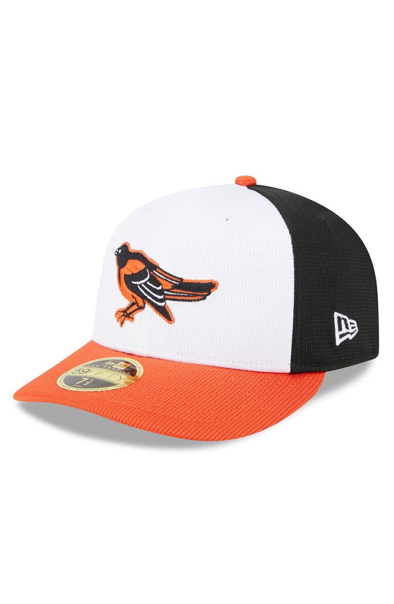 New Era Men's New Era  White Baltimore Orioles 2024 Batting Practice Low Profile 59FIFTY Fitted Hat, Main, color, 