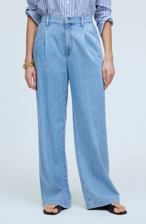 The Harlow High Waist Wide Leg Jeans (Benicia Wash)