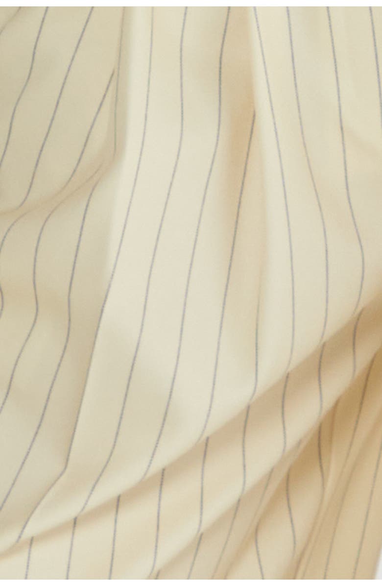 NASTY GAL Pinstripe Tailored Top, Alternate, color, Butter