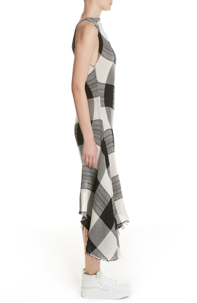 Marques’Almeida Marques'Almeida Asymmetrical Gingham Sheath Dress, Alternate, color, 