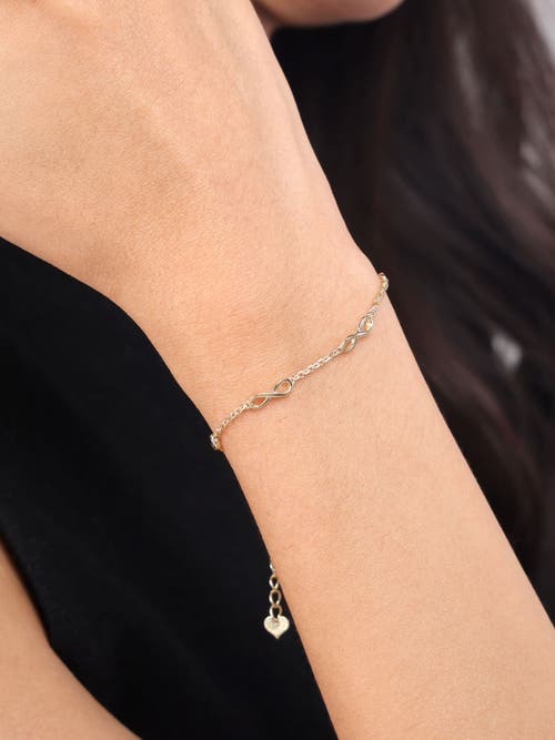 Devata Infinity Five-charm Chain Bracelet In Gold