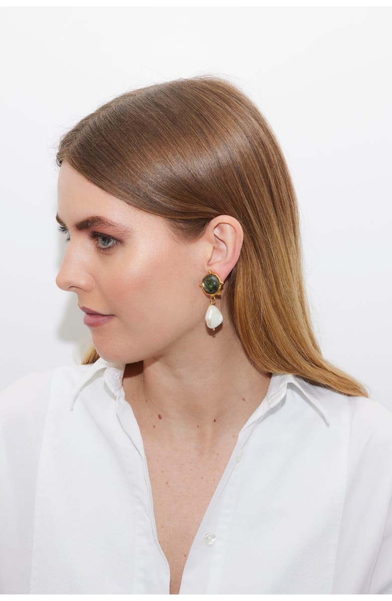 SYLVIA TOLEDANO Diane Earrings, Alternate, color, Labradorite