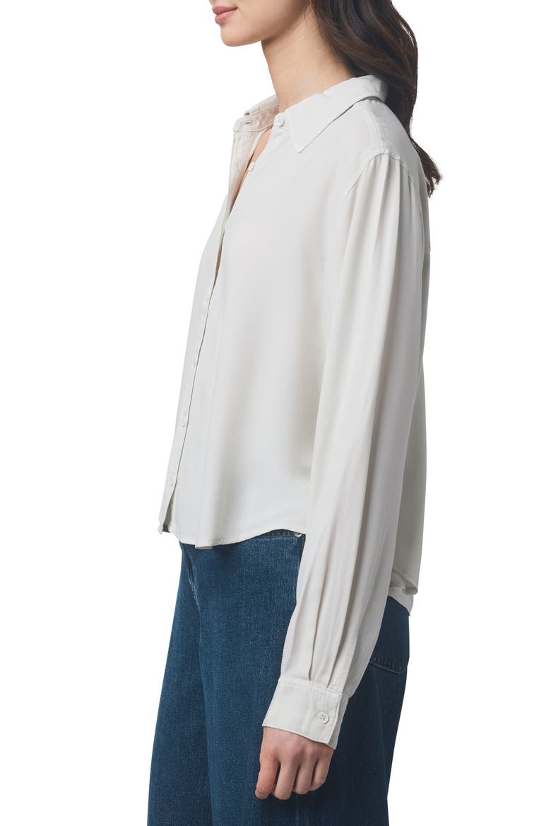 Joanne Button-Up Shirt, Alternate, color, PALE OAK