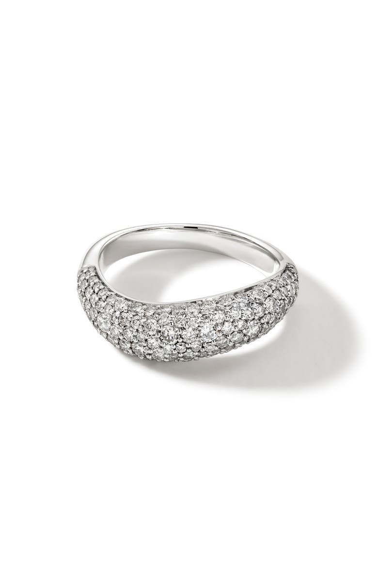 John Hardy Surf Ring, Sterling Silver, Diamonds, Main, color, 