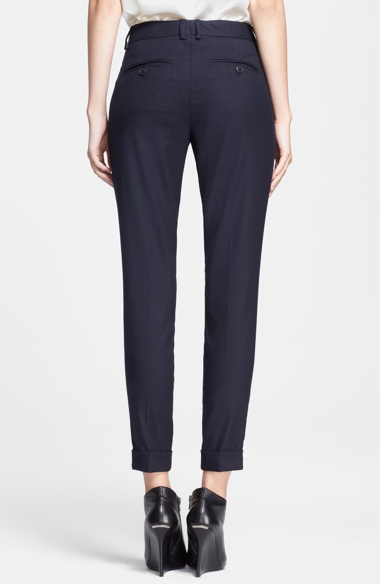 Burberry Brit 'Tarnock' Cuffed Wool Blend Trousers, Alternate, color,
