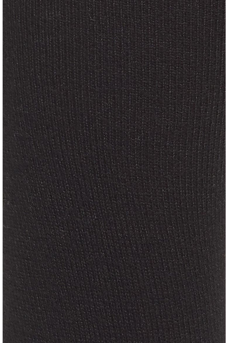 Merino Wool Blend Crew Socks, Alternate, color, BLACK