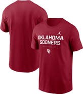 Jordan Brand Men's Jordan Brand Crimson Oklahoma Sooners 2025 Courtside Basketball Performance T-Shirt